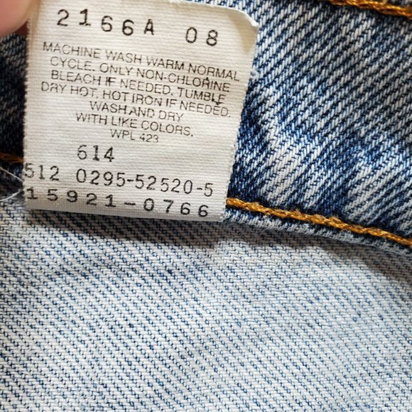 Vintage Levi's 921 Orange Tab Wm's 14 Med High Waist Nineties Distressed Jeans. - Picture 6 of 13